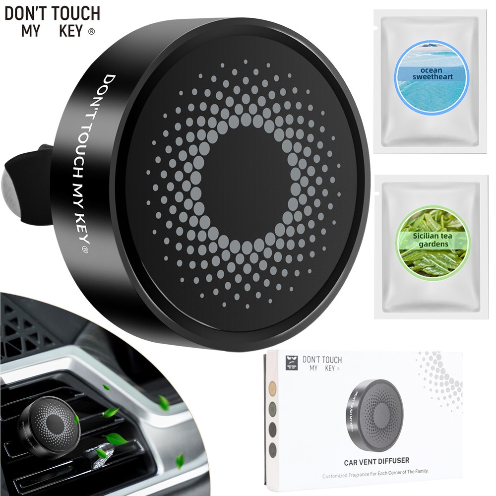 Black USA Car Vent Clip Aromatherapy Essential Oil Diffuser Air Freshener