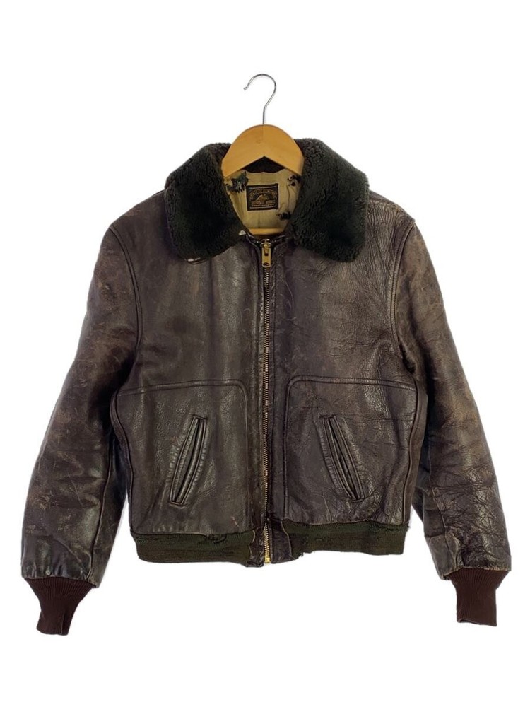 Men's Brown Plain Leather Jacket 427
