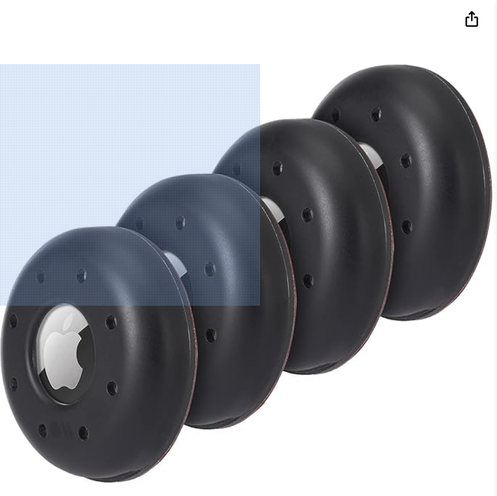 Case-Mate Black Sticker Mount Case for Apple AirTags 4-Pack Brand New