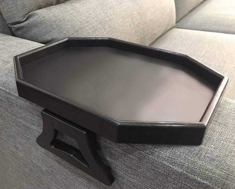 Sofa Arm Clip Table Holder for Drinks Remote Snacks 2.5D X