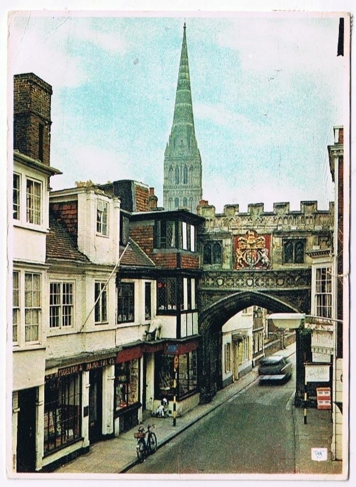 England UK Postcard High Street Gate Salisbury