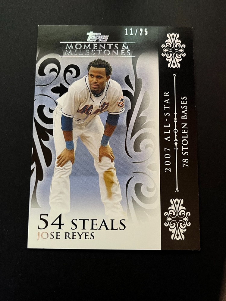 2008 Topps Moments and Milestones Black #66 Jose Reyes 11/25