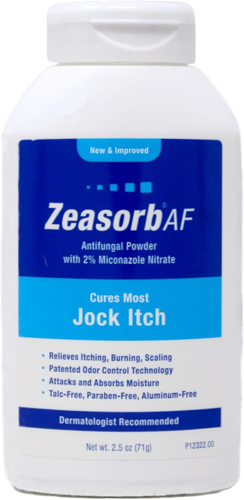 Antifungal Treatment Powder, Jock Itch, 2.5 Ounce (Pack of 2)
