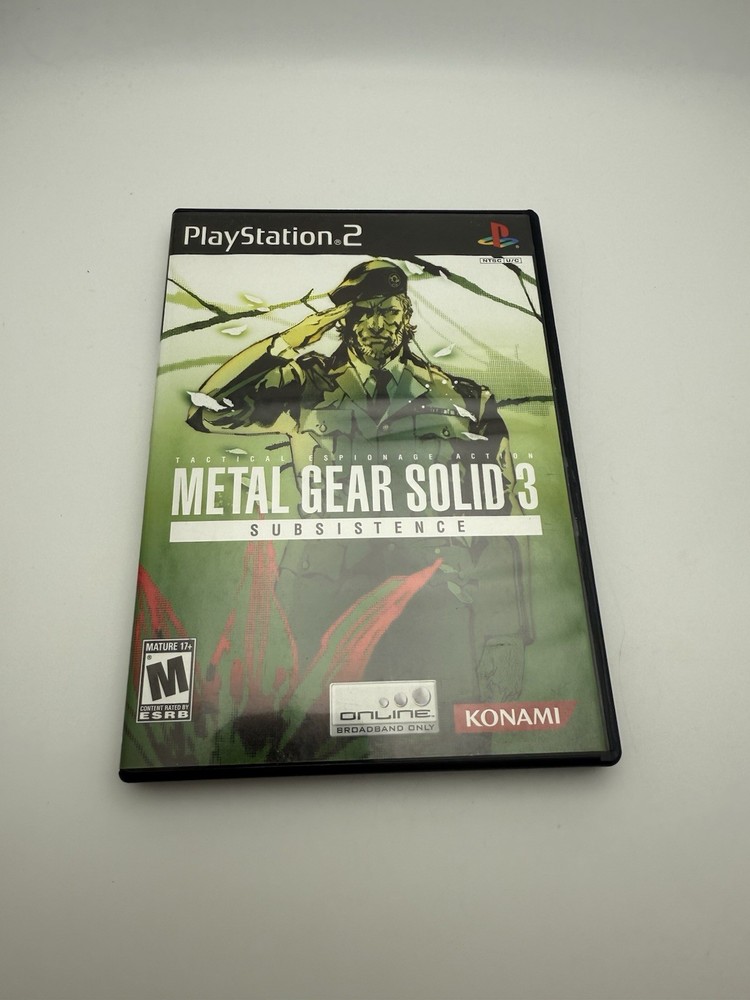 Metal Gear Solid 3 Subsistence - Sony Playstation 2 PS2 CIB - Konami Black Label