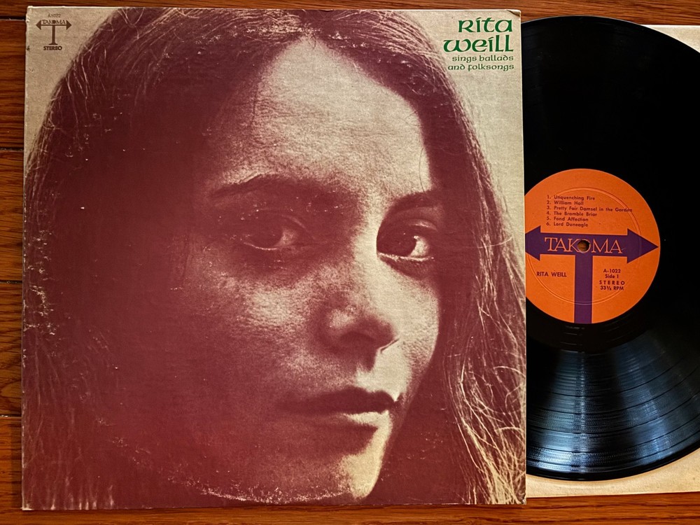 Rita Weill lp Sings Ballads and Folksongs **Takoma** stereo