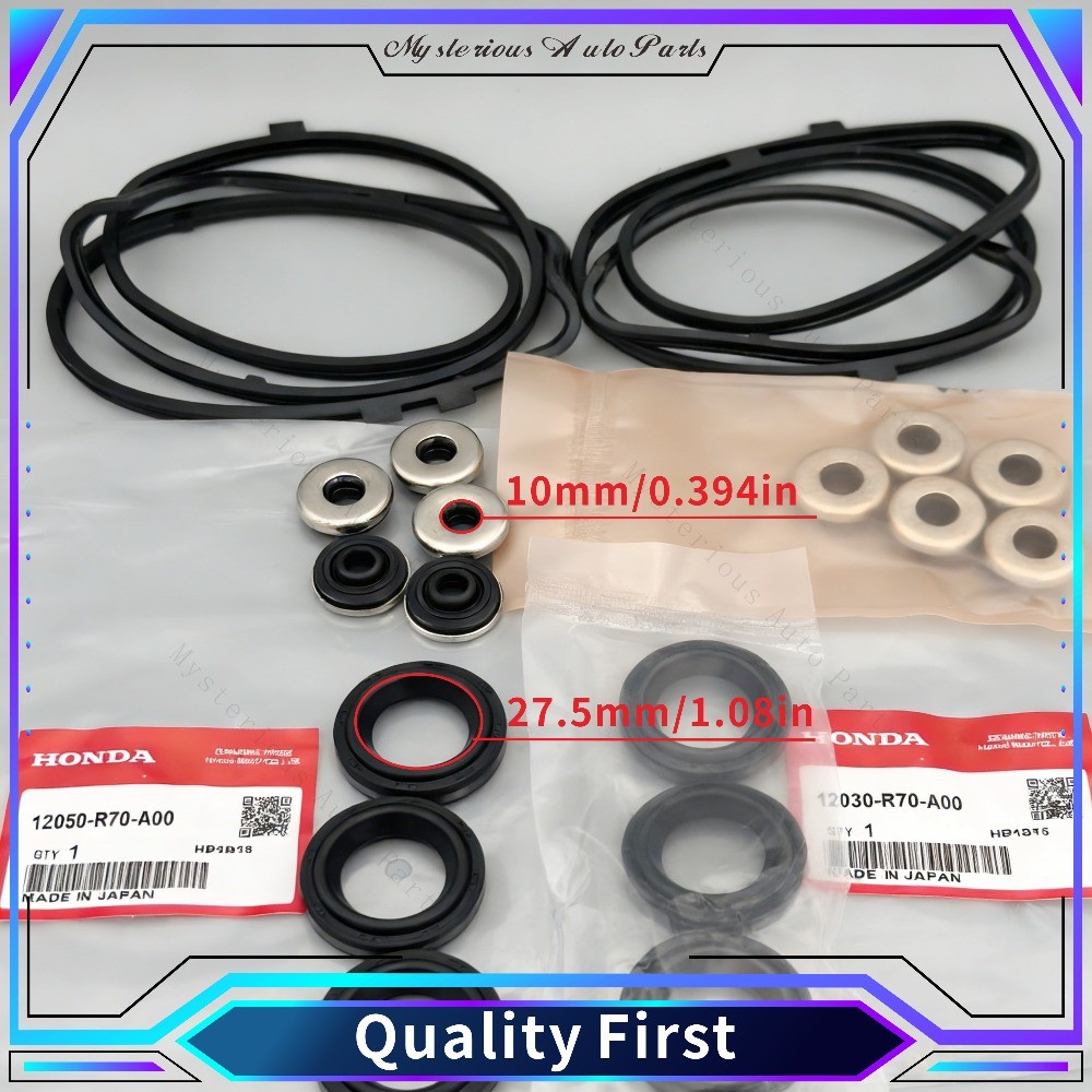 OEM for Honda Acura Valve Cover Gasket Set 12030-R70-A00, 12050-R70-A00