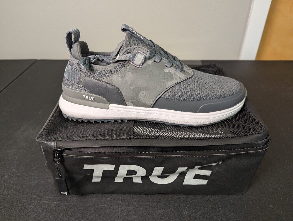 NEW IN BOX MEN'S TRUE LINKSWEAR LUX HYBRID SHOES, COLOR: GRAY, SIZE: 10.5