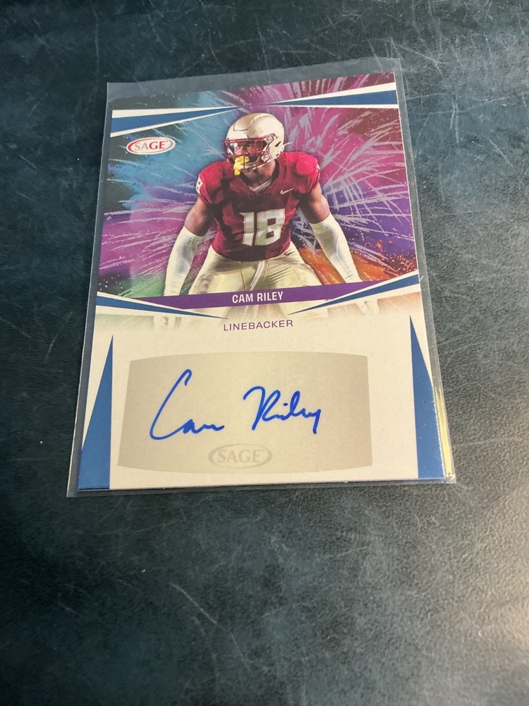 2025 Sage High Series - Autographs Cam Riley #A-CM2 Blue (AU, RC)