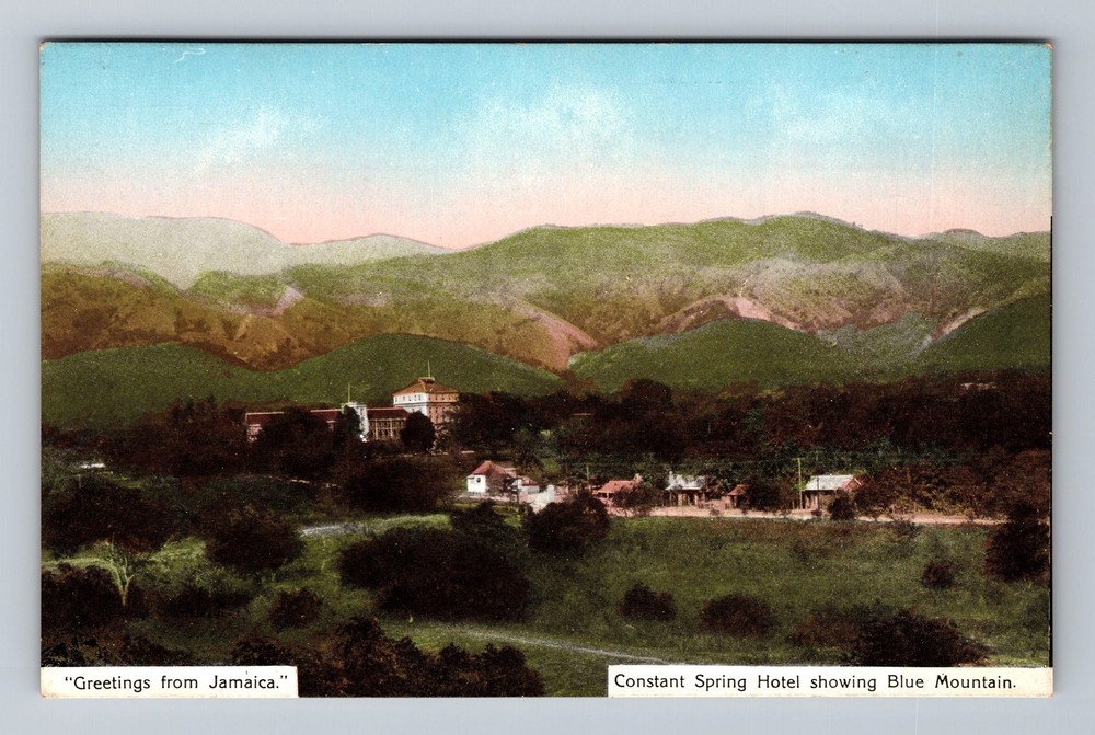 Greetings From Jamaica, Constant Spring Hotel Blue Mountain, Vintage Postcard
