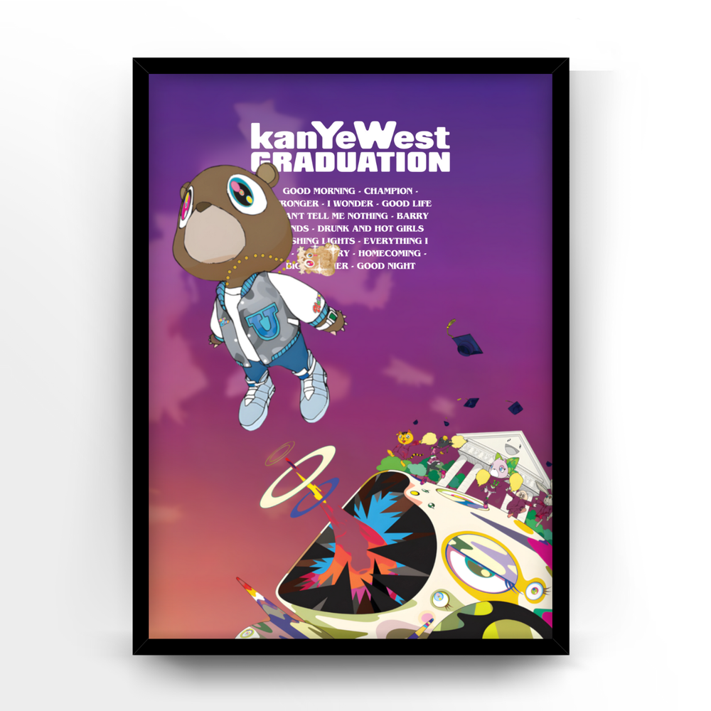 Kanye West Graduation Album Poster Unframed Wall Art