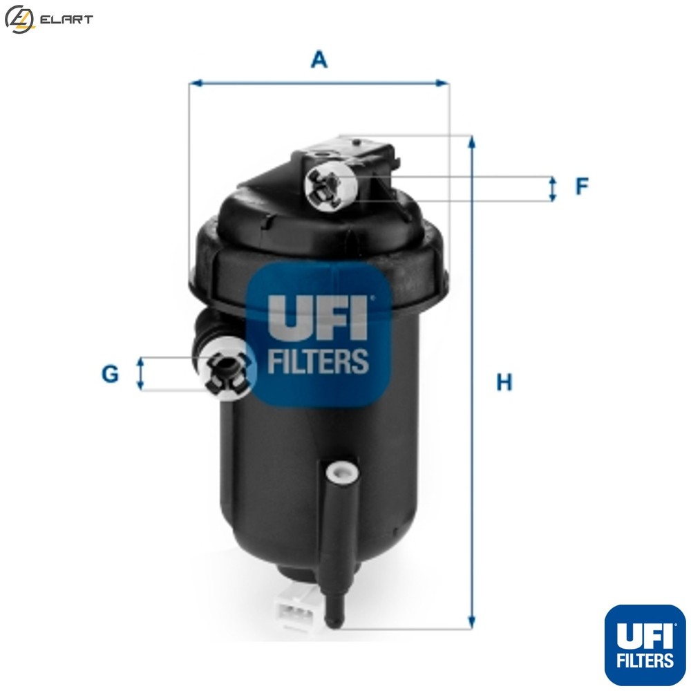FUEL FILTER 55.143.00 FOR FIAT DUCATO/Platform/Chassis/Bus/Van 2.3L 4cyl
