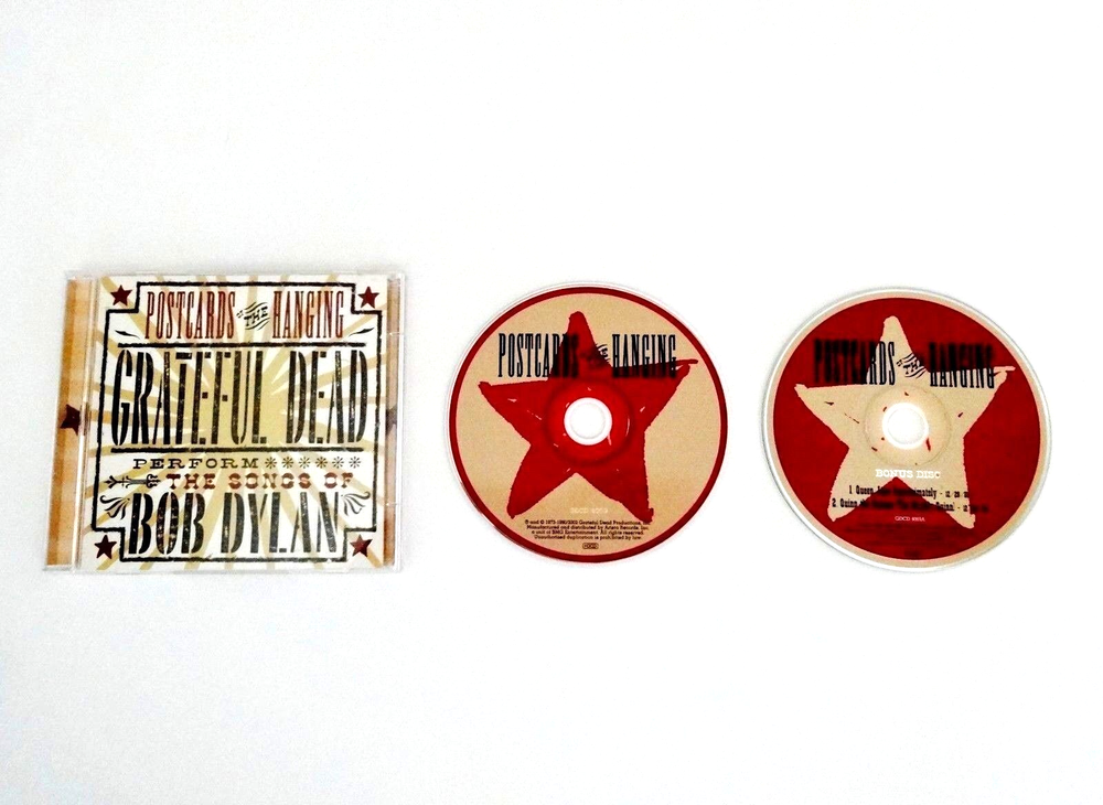 Grateful Dead Postcards Of The Hanging Bonus Disc Live Bob Dylan Songs GDCD 2 CDs