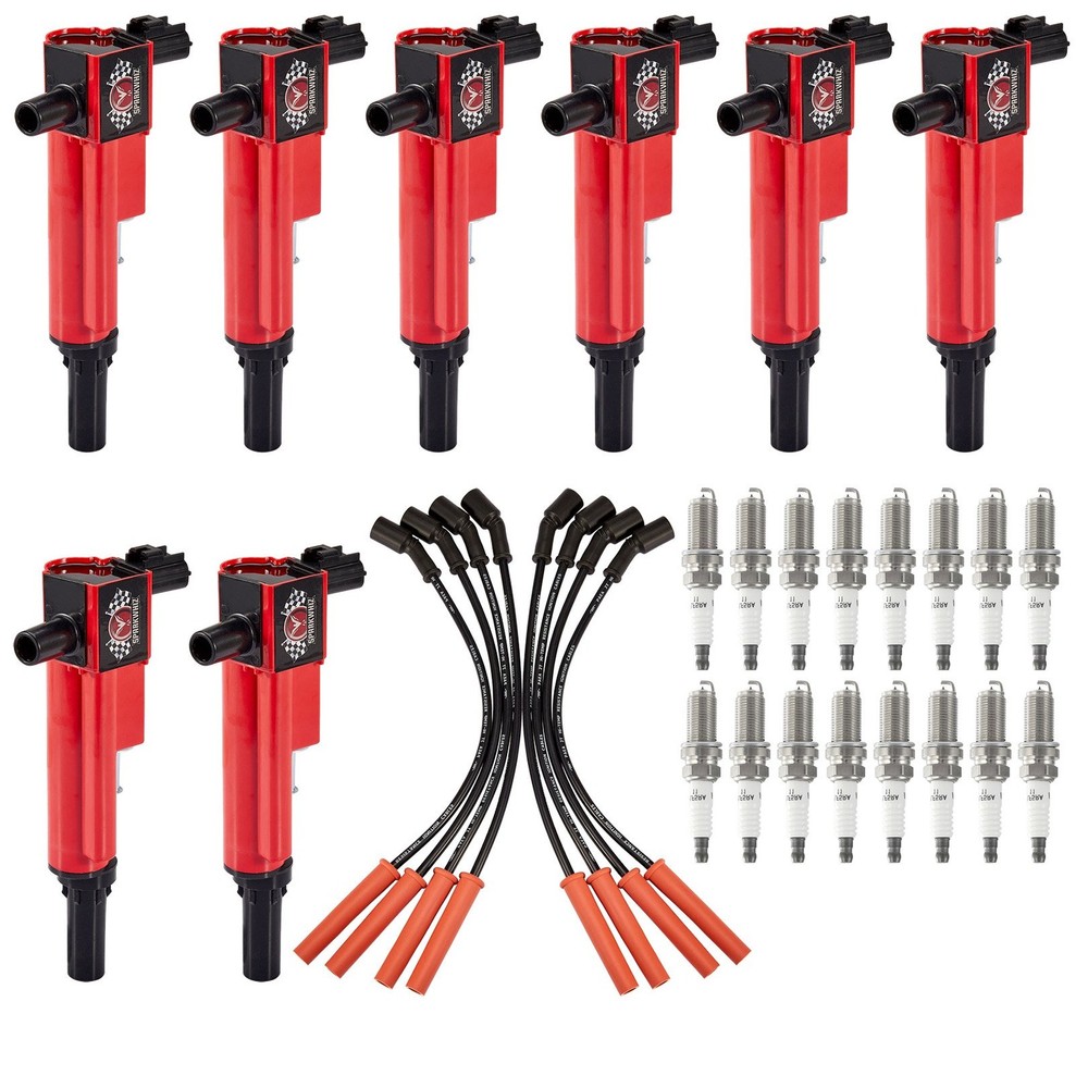 Ignition Coil & Wires set & Spark Plug For Dodge Durango V8 4.7L 2008-2009 UF601