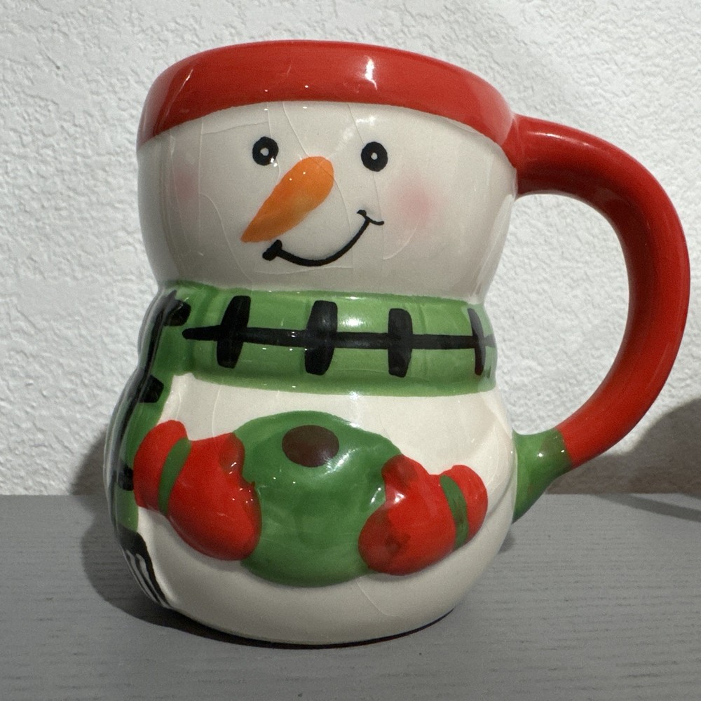 Bay Island Snowman Coffee Cup Hot Cocoa Mug Ceramic 4