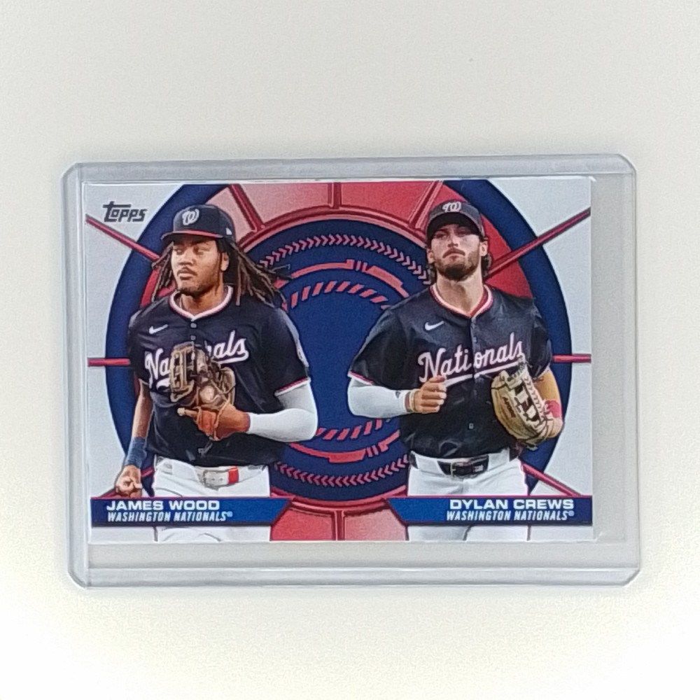 2025 Topps Series 2 - Dynamic Duos James Wood, Dylan Crews #DD-6 (RC) Nationals