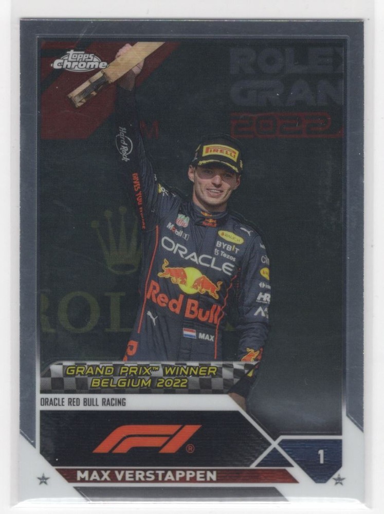 2023 Topps Chrome Formula 1 Max Verstappen Oracle Red Bull Racing #157