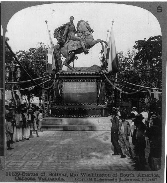 Photo of Statue of Bolivar,Washington of South America,Caracas,Venezuela,c1913