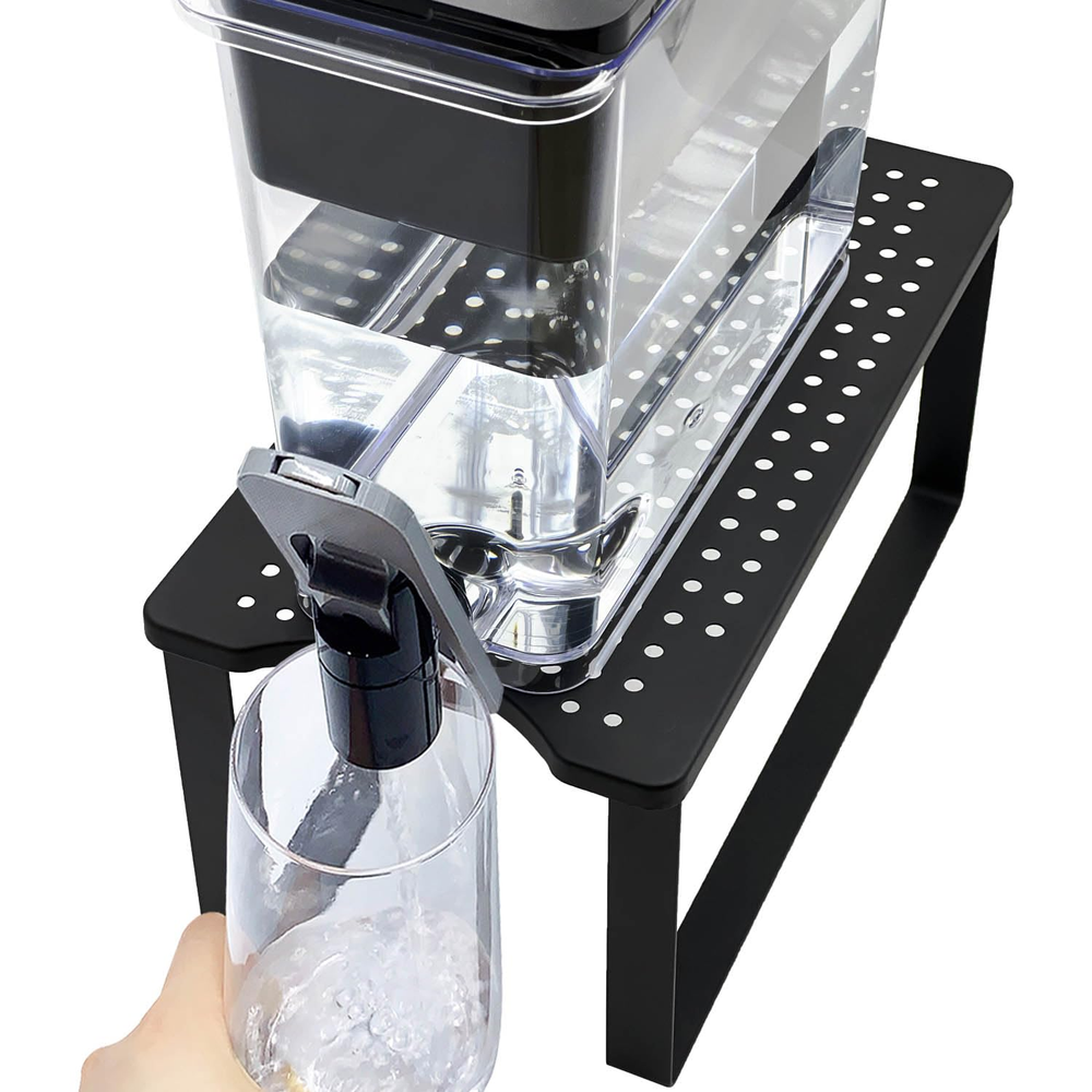 Water Filter Stand for Brita Water Dispenser, Metal, 7.8 in Wide X 14.8 in Deep