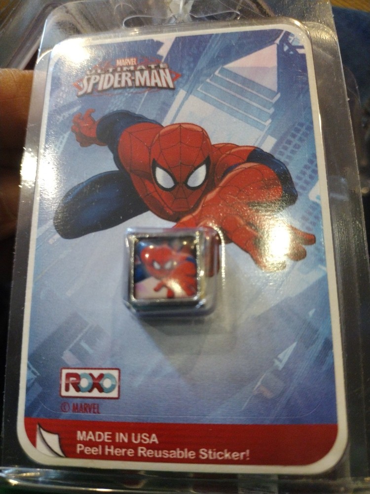 Roxo SPIDERMAN Metal Slide Charm  *New