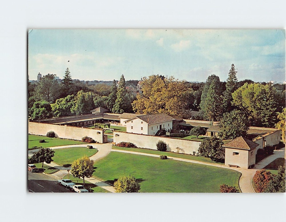 Postcard Sutter's Fort Sacramento California USA
