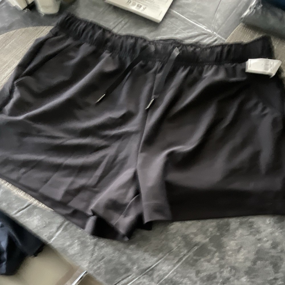 Old Navy Black Athletic Activewear Shorts Drawstring Elastic Waist Size L