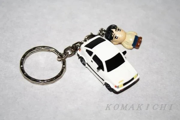 Initial D Levin - Takeuchi Itsuki Figure Keychain Japan Anime Vintage Rare