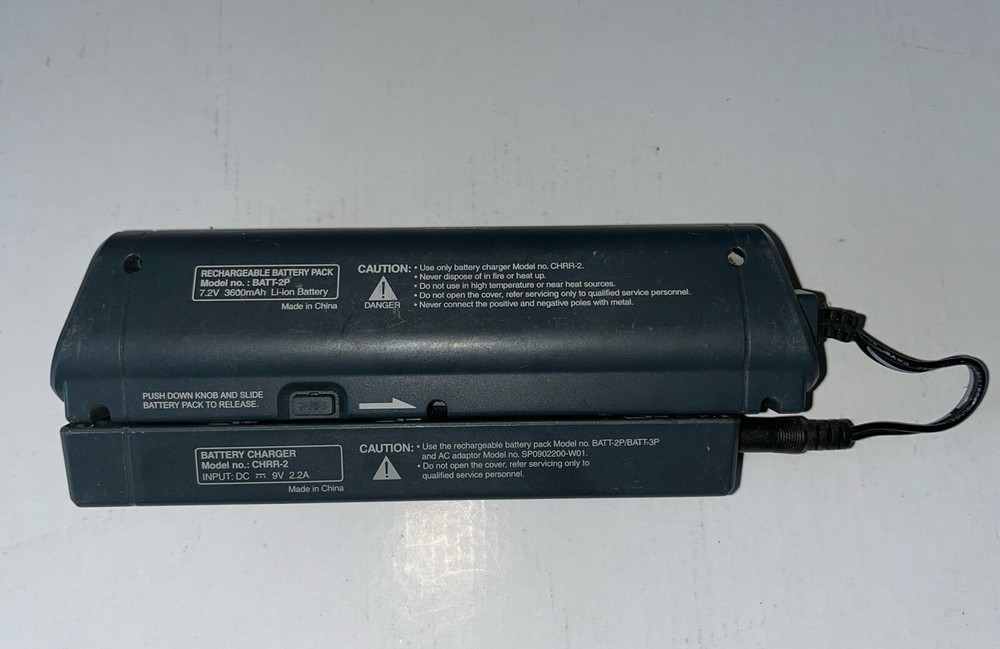 CHRR-2 Battery Charger BATT-2P Rechargeable Battery Pack No AC Adapter UNTESTED