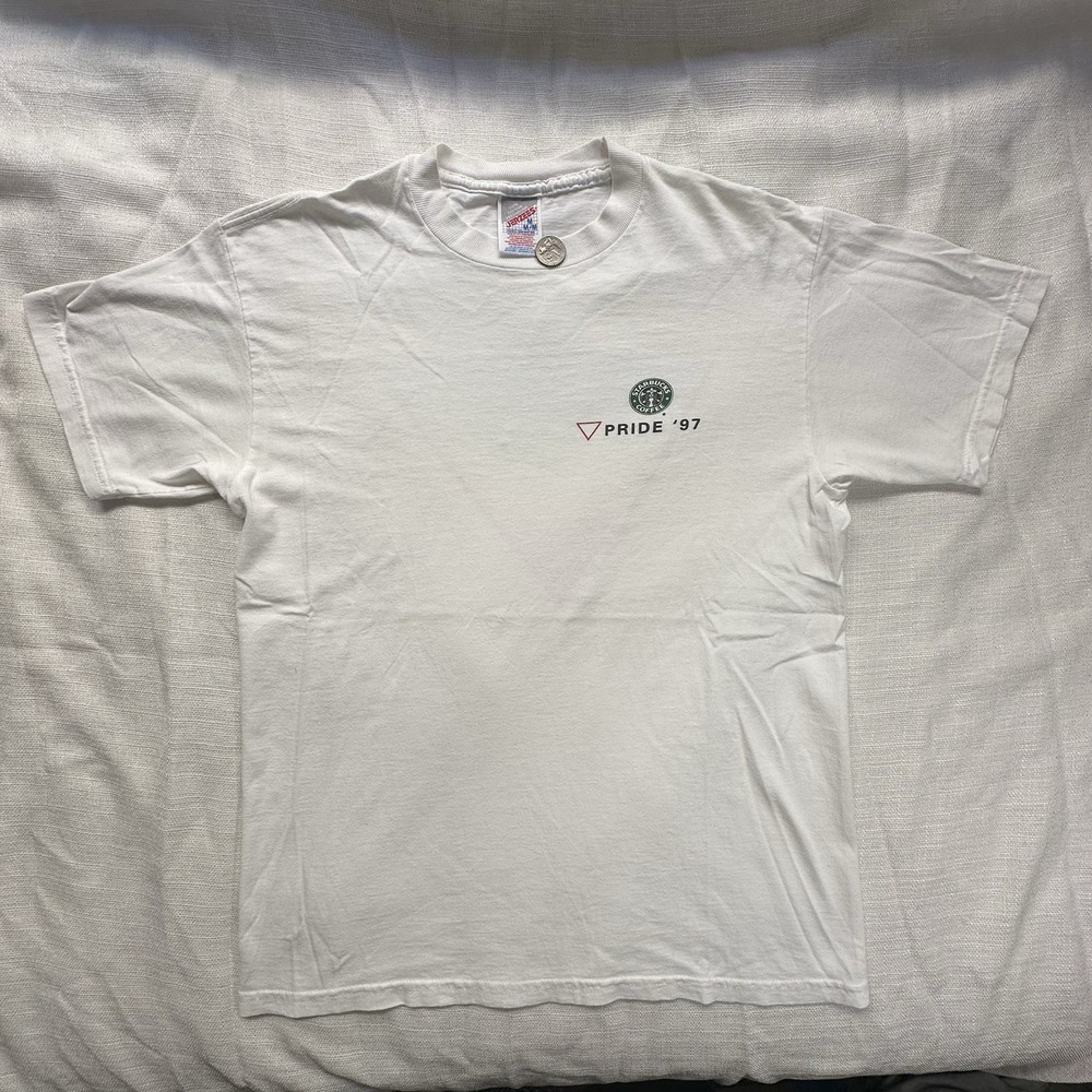 1996 Starbucks Pride T-Shirt (Size Medium)