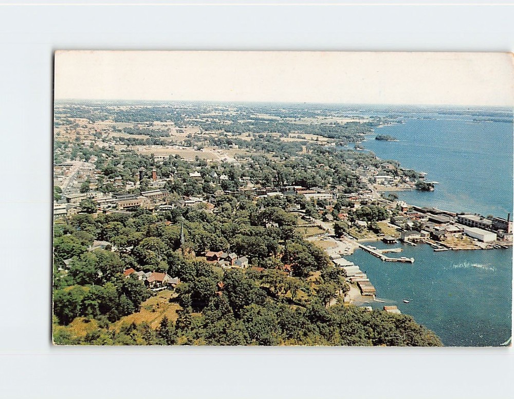 Postcard Aerial View of Gananoque Ontario Canada