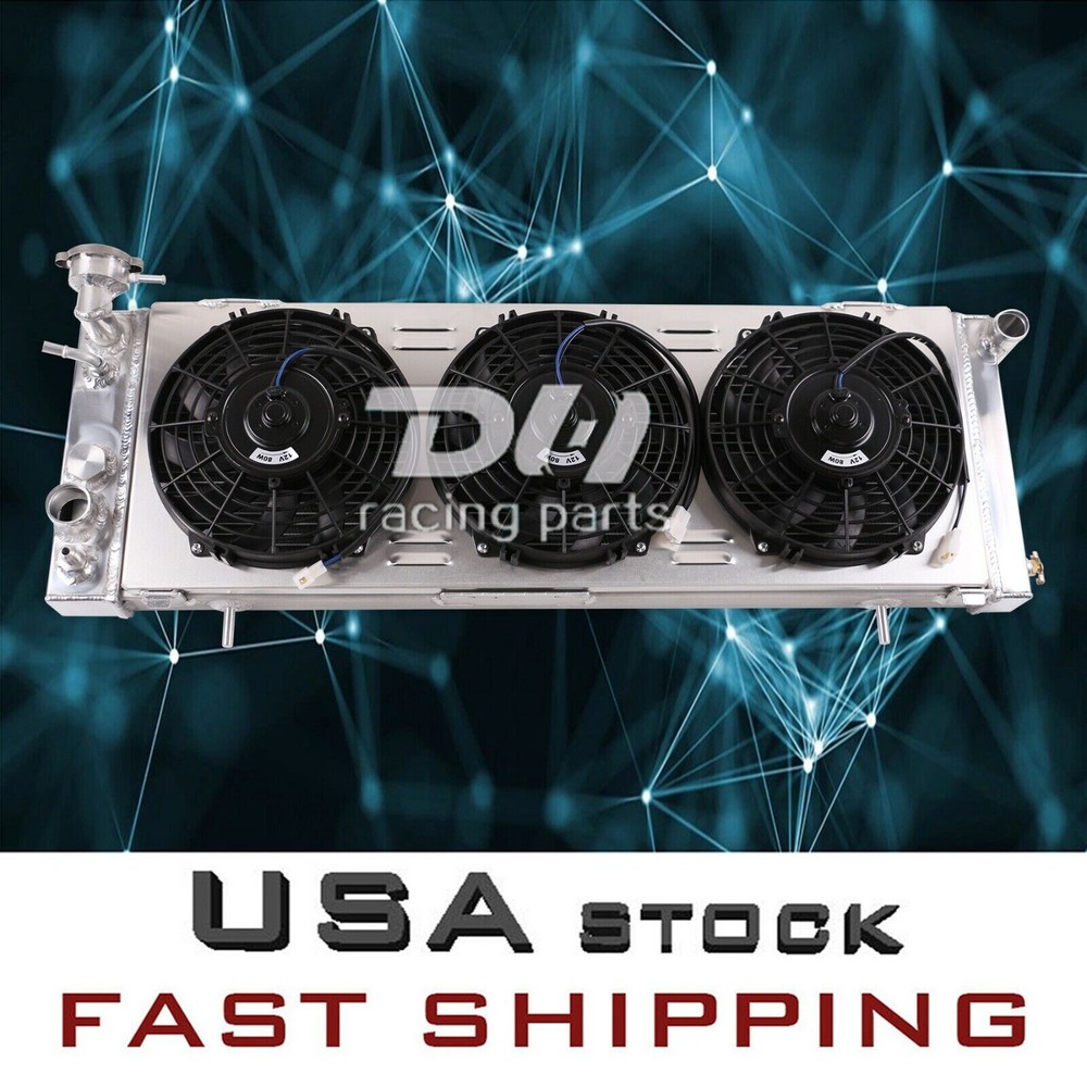 4-Row Radiator+Shroud Fan For 1984-01 Jeep Comanche Cherokee XJ 2.5L 4.0L CC1193