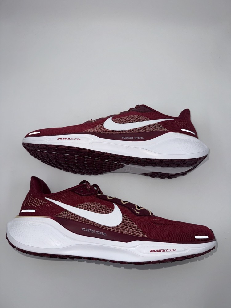 Nike Air Zoom Pegasus 41 Florida State Seminoles Mens Size 9.5 Running Shoes FSU