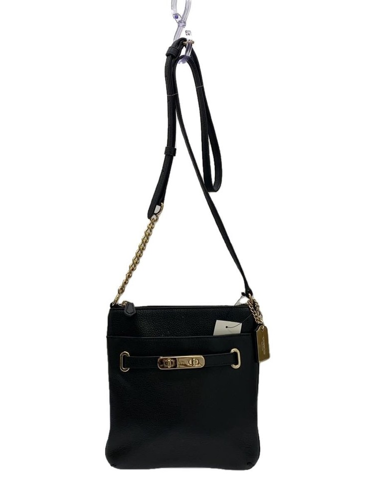 COACH Black Leather Plain Tote Bag Style G1573