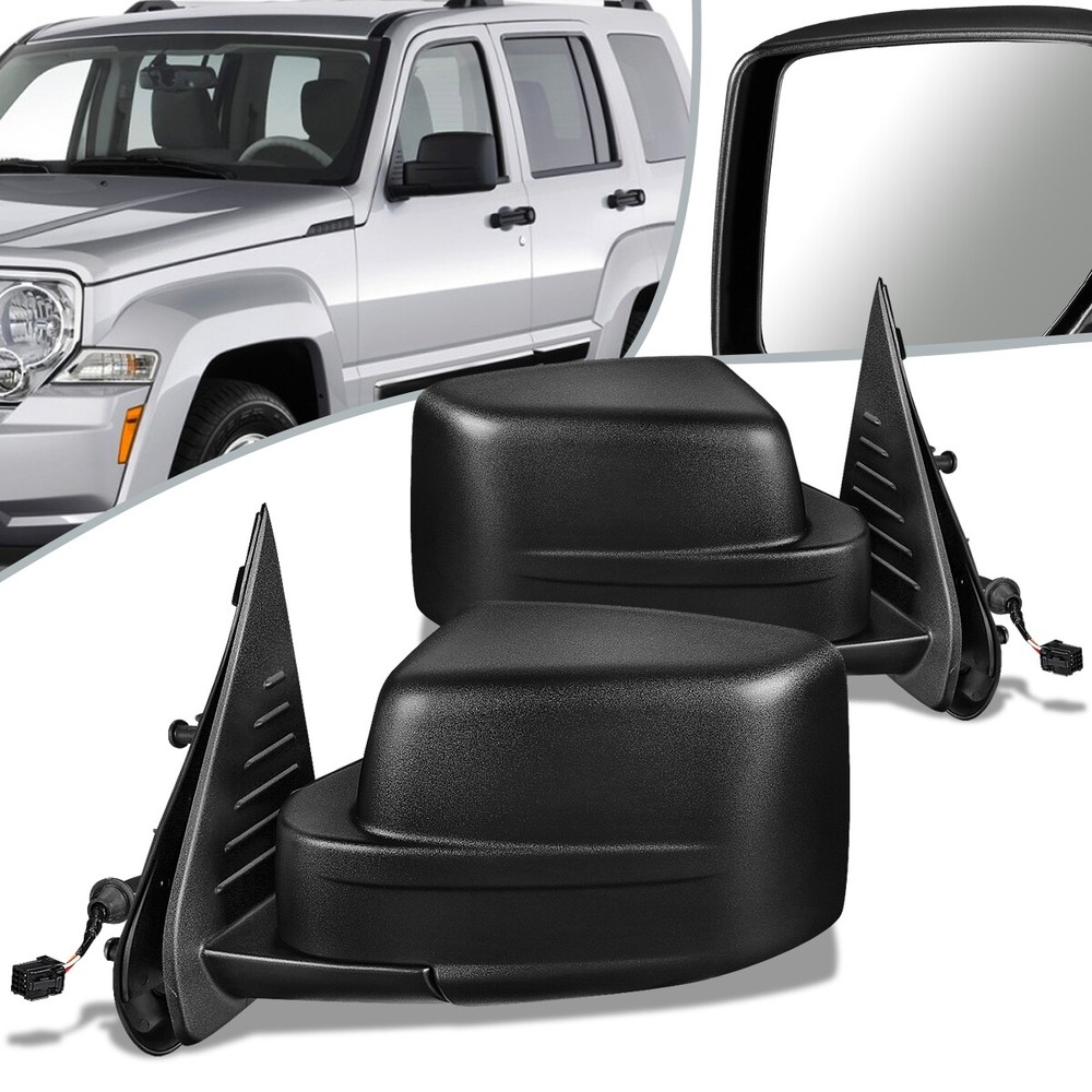 08-09 Jeep Liberty Power Side View Door Mirrors Pair CH1320279 CH1321279