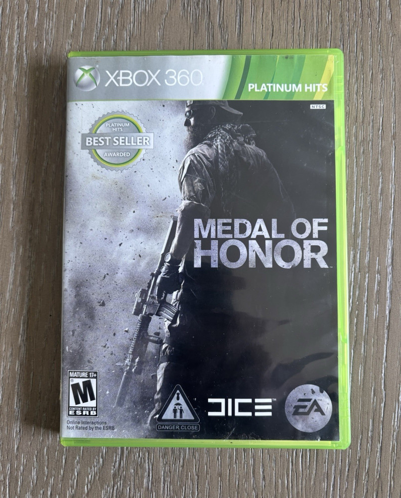 EA Medal of Honor Platinum Hits Xbox 360 Shooter Game M NTSC-U/C Manual Included