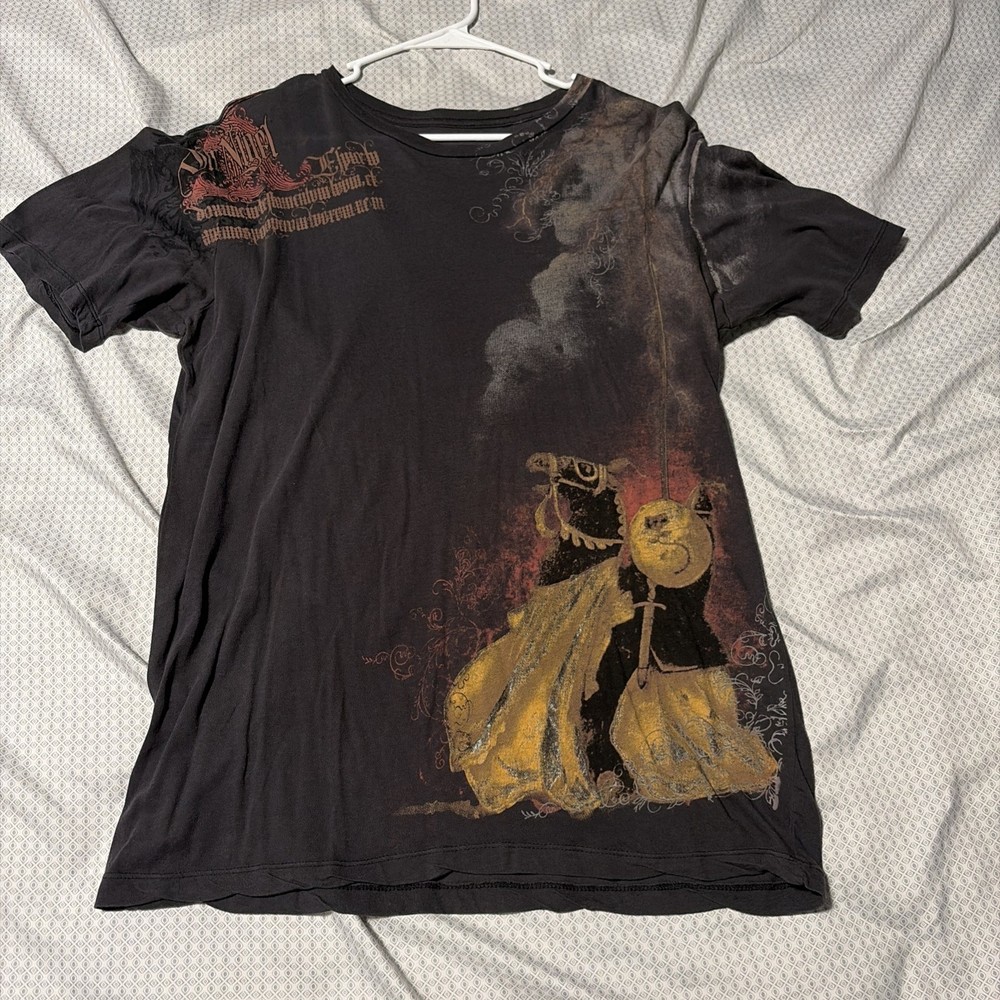 Resurge Double-Sided Graphic Brown T-Shirt Men's Size XL Made in USA