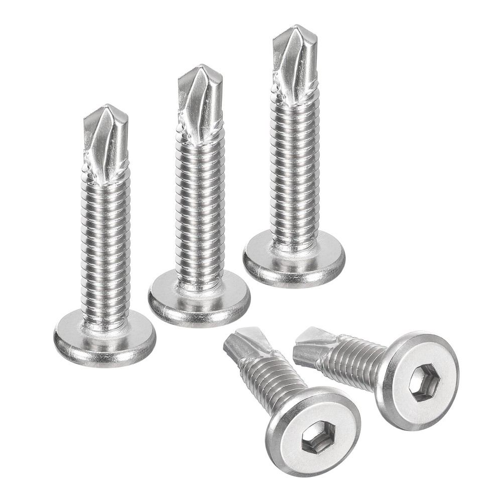 Hex Socket Self Tapping Screws, 1/4 x 1-1/4