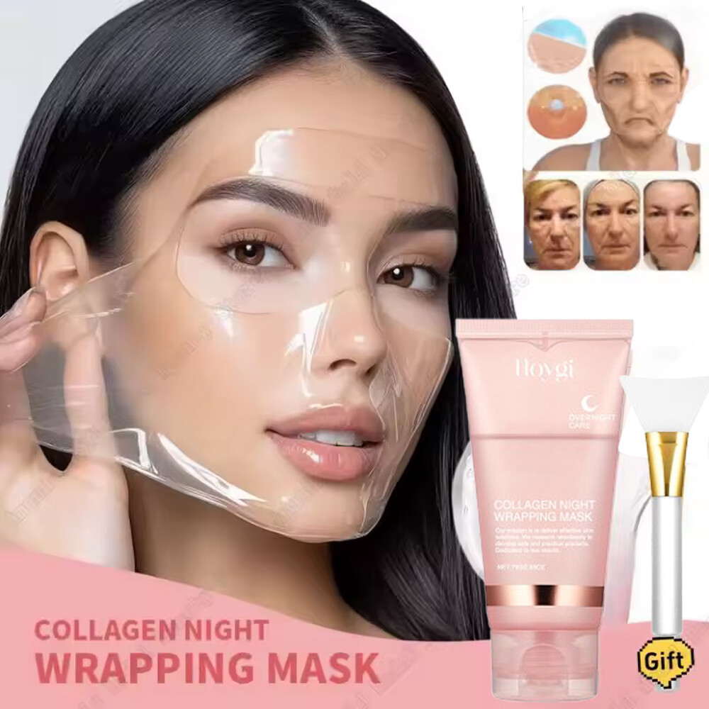 Overnight Collagen Peel-Off Mask for Natural Glowing Skin Care