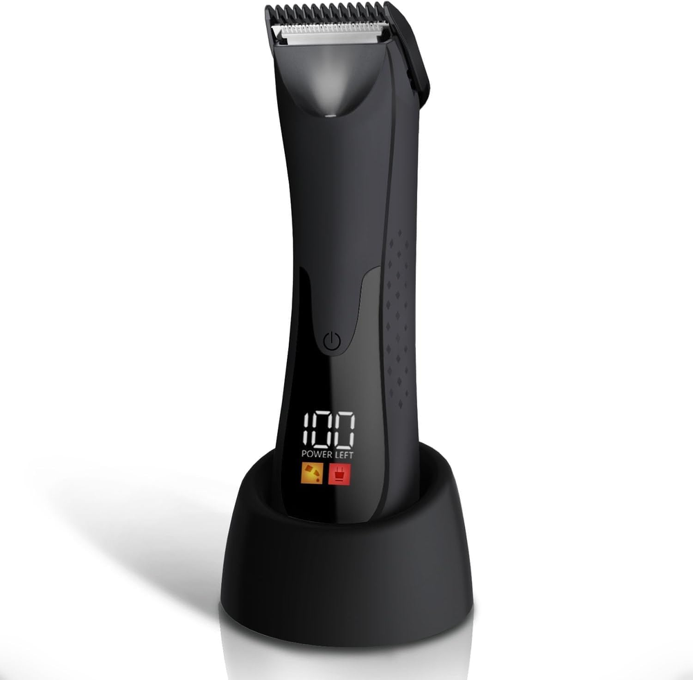Waterproof Men's Groin Trimmer Electric Manscaping Ball Shaver