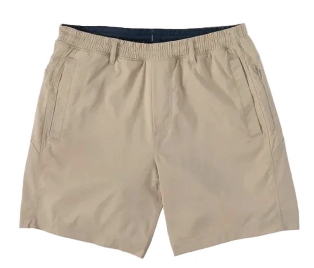 Birddogs Men’s XL Beige Classic Original Zip Pockets Lined Twill Shorts 6.5”