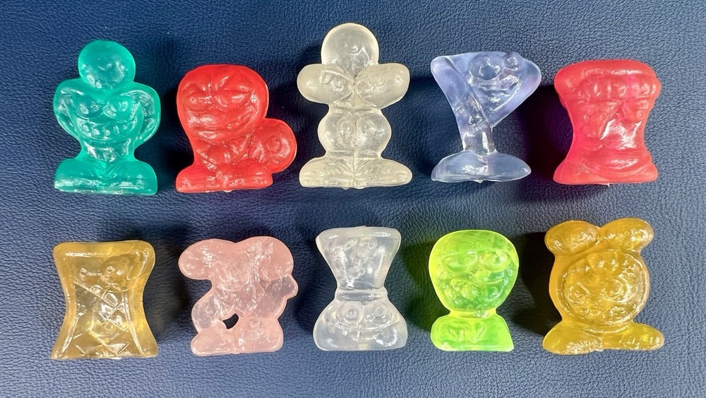 Lot of 10 Hielocos Futboleros Sports Figures – 1990s Crazy Bones GoGo’s Vintage
