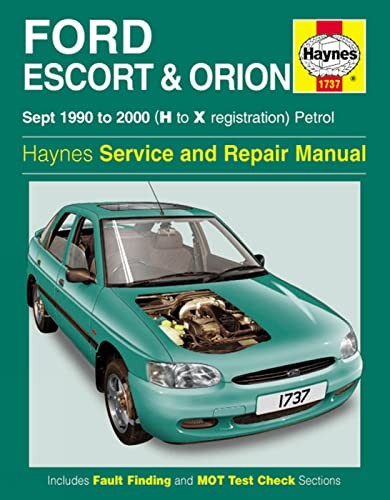 Ford Escort and Orion Service and Repair Manual: 1990-2000: ... by Anon HardbackFREE US DELIVERY | ISBN: 1859607632 | Quality Books