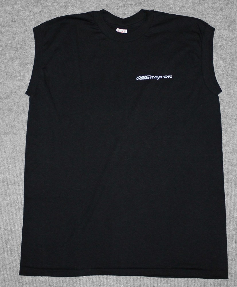 vintage SNAP-ON TOOLS 70s TEE Sleeveless Made USA Sport-T by Stedman L t-shirt