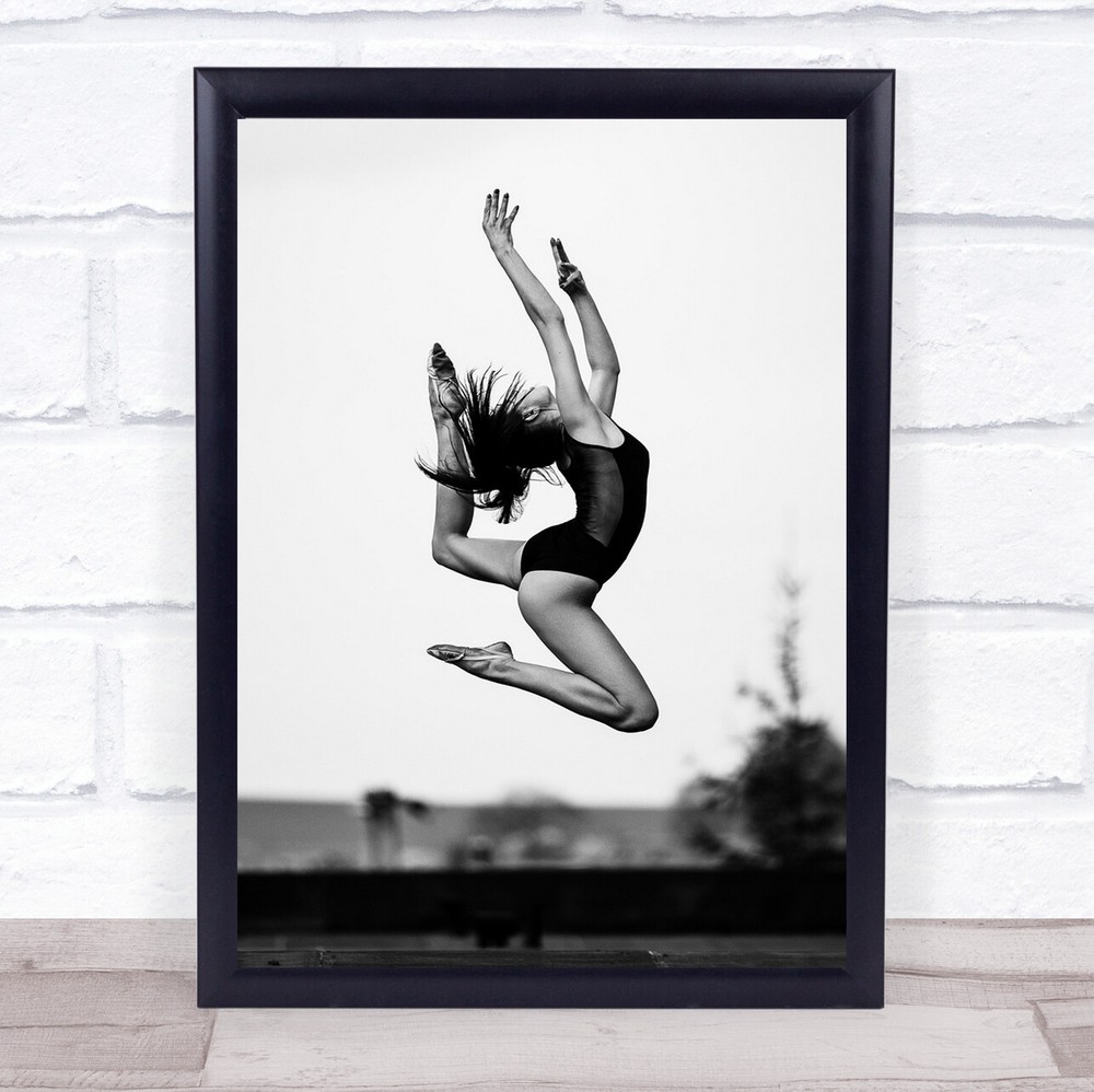 Radka's Dynamic Dance Leap Wall Art Print for Performance Enthusiasts