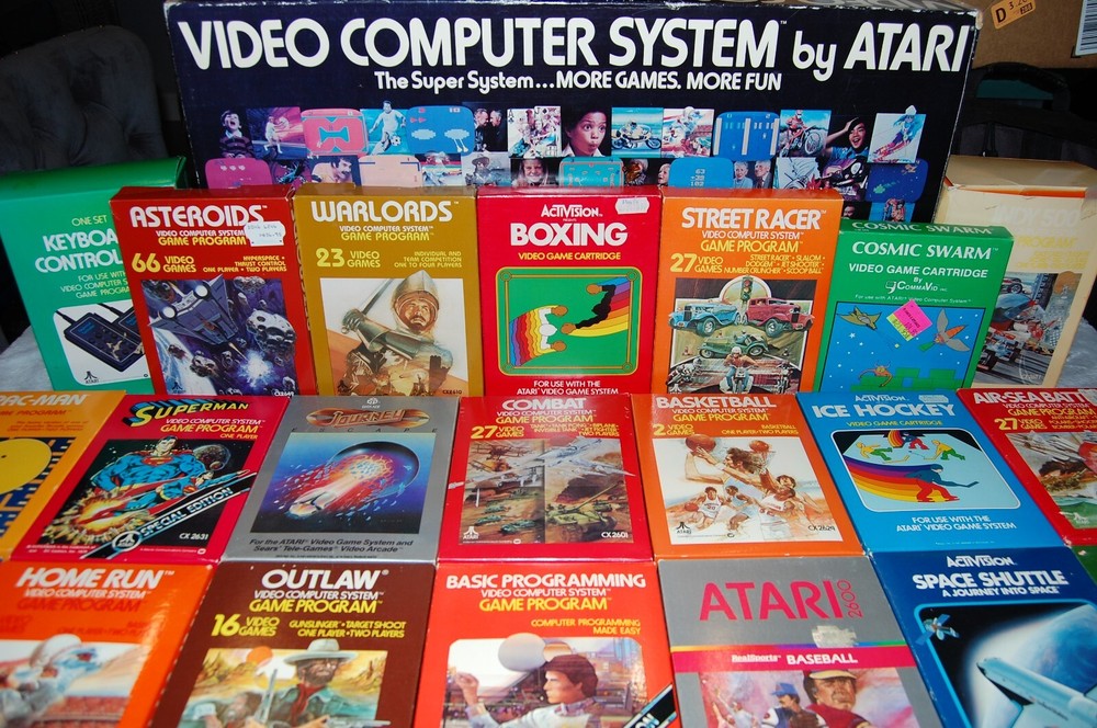 Atari 2600 Six Switch Console with CX10's, CX50's, and 30+ Games!!