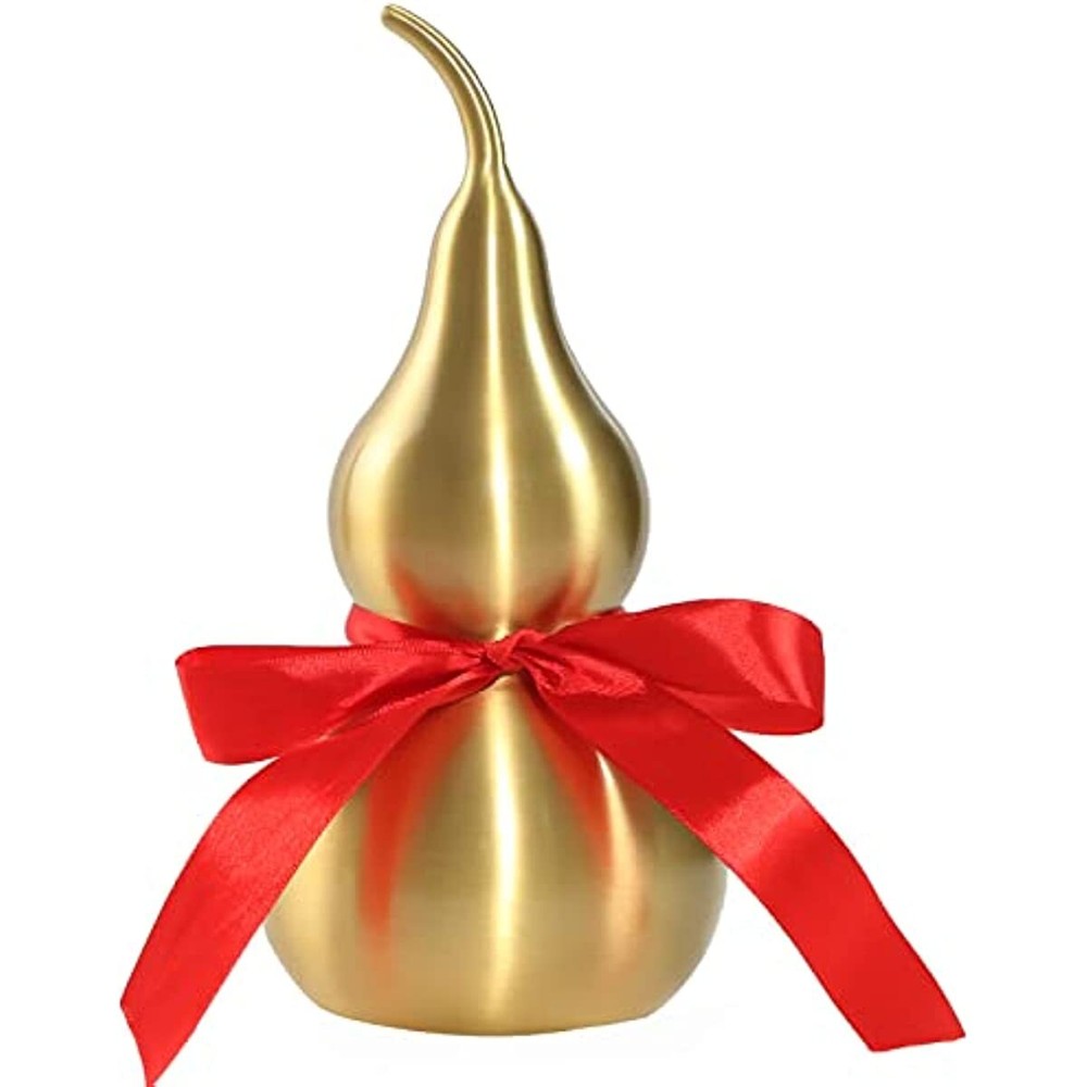 Feng Shui Chinese Brass Wu Lou Gourd Treasure Statue Home Decoration Ornamenall