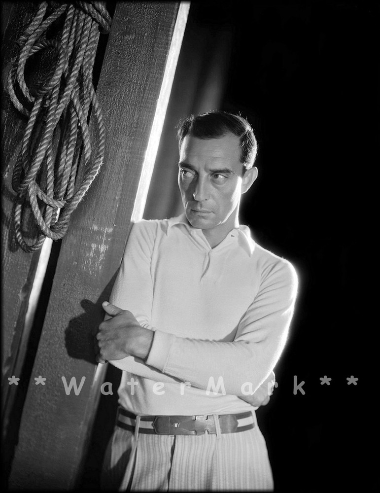 Buster Keaton 1930 B/W New York Promo Photo Vintage Poster Print Retro Art