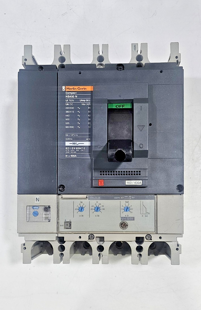 Merlin Gerin Compact Ns400 N Circuit Breaker 160/400A 4Pole 42Ka 660V Str 23 Se