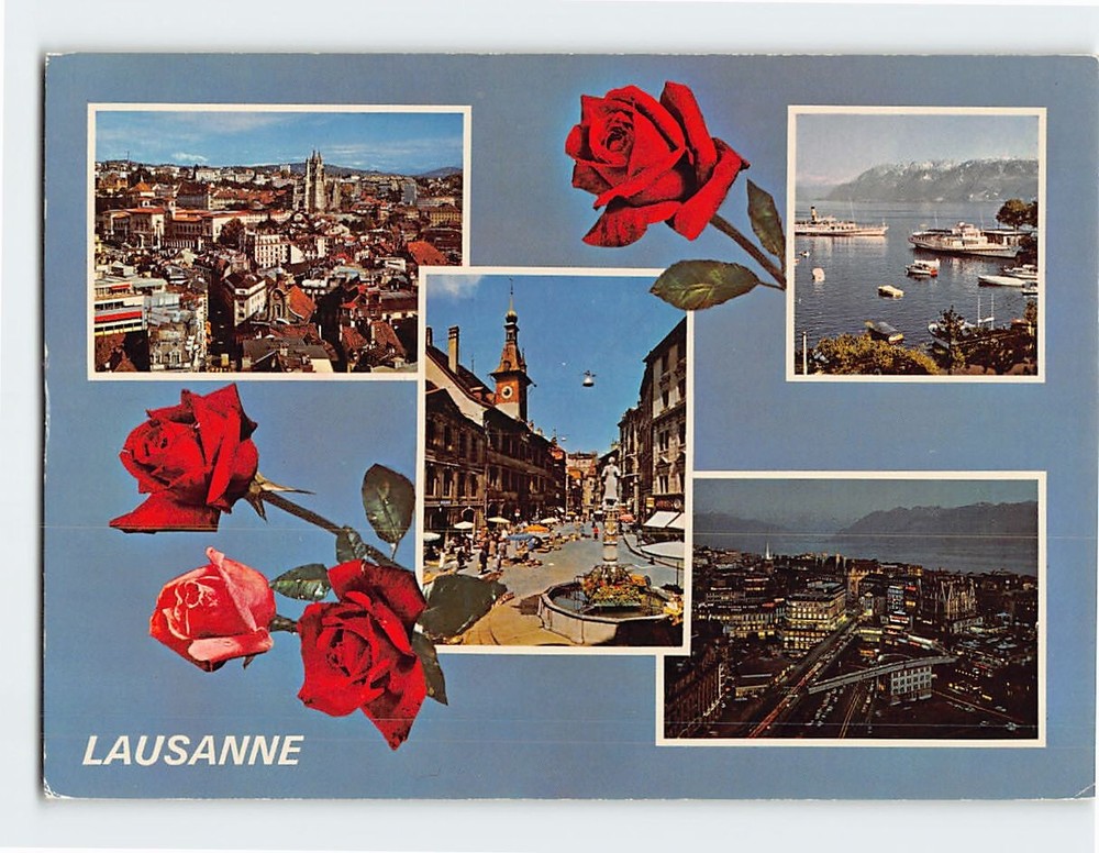Postcard Scenes & Views Lausanne Switzerland