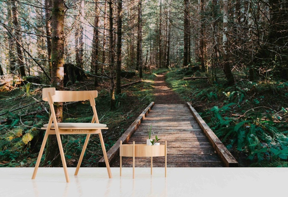 3D Pine Forest Path Landscape Wall Murals Wallpaper Murals Wall Sticker 2