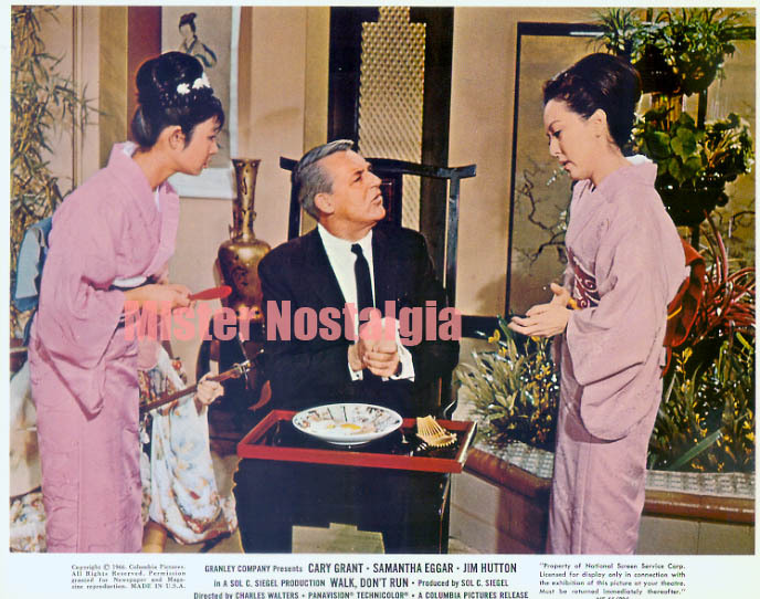Vintage Photo 1966 Cary Grant with Kimono Girls Walk Don't Run color still